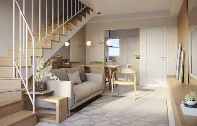 Imagem: A casa em condomínio possui 2 Dormitórios, 2 Banheiros, 1