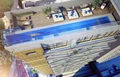 Imagem: O apartamento possui 1 Dormitório, 1 Banheiro, 34m² de Área