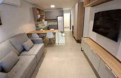 Imagem: O studio possui 1 Dormitório, 1 Banheiro, 36m² de Área e