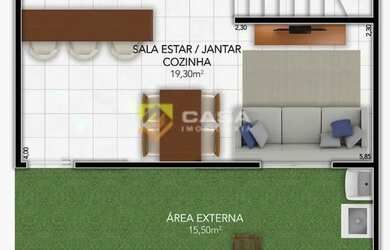Imagem 7: Casa duplex em Alterosas. Churrasqueira, Varanda, Imóvel novoe53m² de...