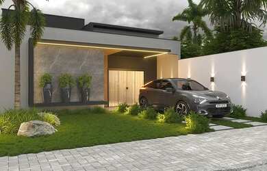 Imagem: A casa em condomínio possui 3 Dormitórios, 2 Banheiros, 2