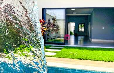 Imagem: A casa possui 4 Dormitórios, 5 Banheiros, 3 Vagas na garagem