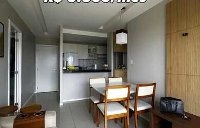 Imagem: O apartamento possui 1 Dormitório, 2 Banheiros, 1 Vaga na garagem