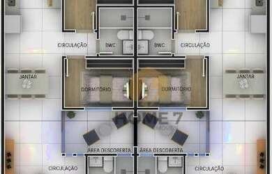 Imagem 15: Casa com 3 dormitórios à venda, 90 m² por R$ 480.000 - Nações - Fazenda...