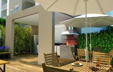 Imagem: O apartamento possui 2 Dormitórios, 2 Banheiros, 1 Vaga na