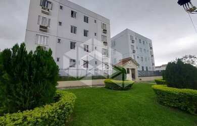 Imagem: O apartamento possui 1 Dormitório, 1 Banheiro, 1 Vaga na garagem