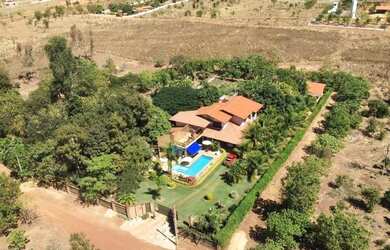 Imagem 2: Chácara em Luzimangues. Piscina, Churrasqueira, Vista para o lagoe4.000m²...