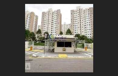 Imagem: O apartamento possui 2 Dormitórios, 1 Banheiro, 1 Vaga na garagem