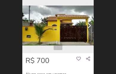 Imagem 1: Alugo casa em unamar bairro enfrente ao condomínio verão vermelho 1