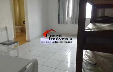 Imagem: O apartamento possui 1 Dormitório, 1 Banheiro, 1 Vaga na garagem