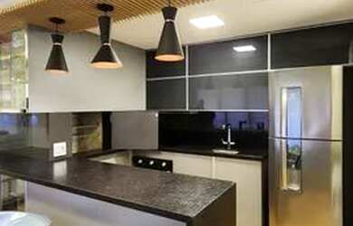 Imagem: O apartamento possui 1 Dormitório, 1 Banheiro, 1 Vaga na garagem