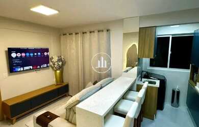 Imagem: O apartamento possui 2 Dormitórios, 1 Banheiro, 1 Vaga na garagem