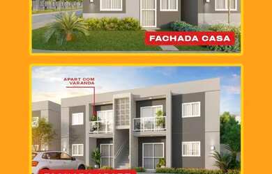 Imagem: A casa em condomínio possui 2 Dormitórios, 1 Banheiro, 2 Vagas