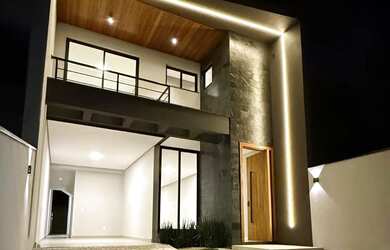 Imagem: A casa possui 3 Dormitórios, 4 Banheiros, 2 Vagas na garagem