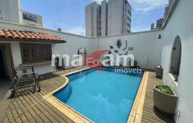 Imagem: O apartamento na cobertura possui 4 Dormitórios, 5 Banheiros