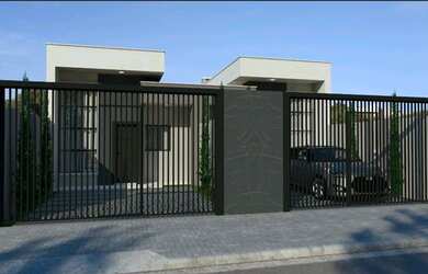 Imagem: A casa possui 3 Dormitórios, 1 Banheiro, 2 Vagas na garagem