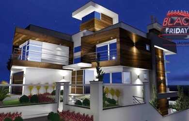 Imagem: A casa possui 3 Dormitórios, 5 Banheiros, 2 Vagas na garagem