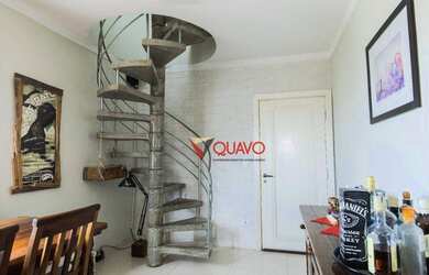 Imagem: O apartamento na cobertura possui 2 Dormitórios, 2 Banheiros