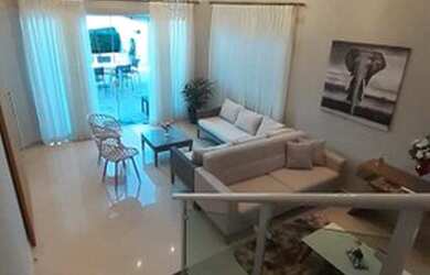 Imagem: A casa em condomínio e possui Dormitórios, Suítes, Banheiros