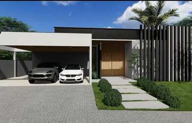 Imagem: A casa em condomínio possui 4 Dormitórios, 5 Banheiros, 5