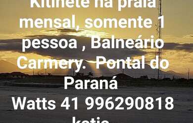 Imagem: Kitinete na praia, mensal ou diária