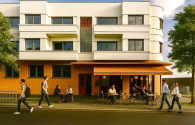 Imagem: O apartamento possui 1 Dormitório, 1 Banheiro, 43m² de Área