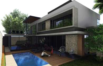 Imagem: A casa possui 5 Dormitórios, 2 Banheiros, 2 Vagas na garagem