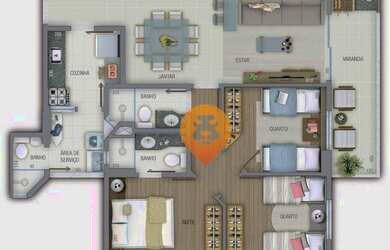 Imagem 6: Apartamento à venda, 80 m² por R$ 689.000,00 - Sagrada Família - Belo...