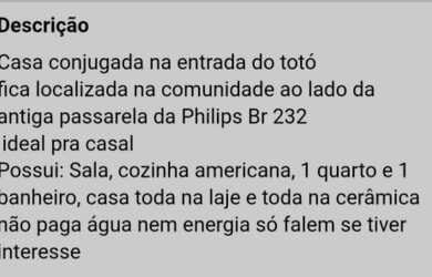 Imagem 8: Casa no totó. 9m² de Área, 1 Banheiroe1 Dormitório