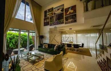 Imagem: A casa em condomínio possui 5 Dormitórios, 5 Banheiros, 4