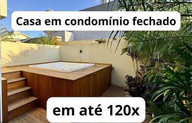 Imagem: A casa em condomínio possui 3 Dormitórios, 4 Banheiros, 2