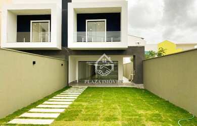 Imagem: A casa possui 3 Dormitórios, 3 Banheiros, 3 Vagas na garagem