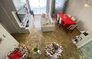 Imagem: O apartamento na cobertura possui 4 Dormitórios, 3 Banheiros