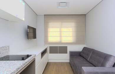 Imagem: O apartamento possui 1 Dormitório, 1 Banheiro, 27m² de Área