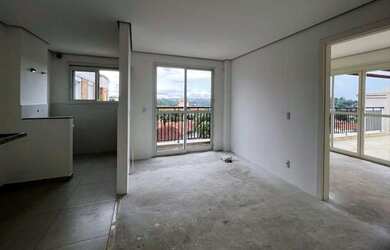 Imagem: O apartamento possui 1 Dormitório, 1 Banheiro, 1 Vaga na garagem