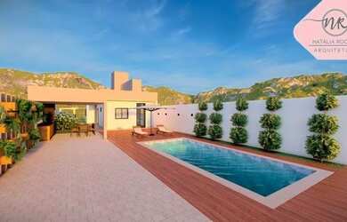 Imagem: A casa em condomínio possui 2 Dormitórios, 2 Banheiros, 5