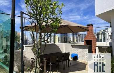 Imagem: O apartamento na cobertura possui 4 Dormitórios, 2 Banheiros