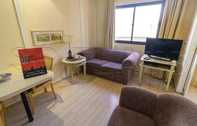 Imagem: O studio possui 1 Dormitório, 1 Banheiro, 1 Vaga na garagem