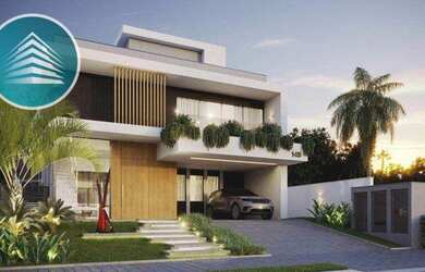 Imagem: A casa em condomínio possui 4 Dormitórios, 5 Banheiros, 4