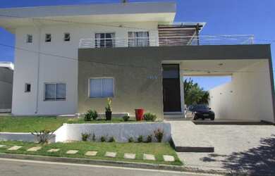 Imagem: A casa em condomínio possui 4 Dormitórios, 4 Banheiros, 4