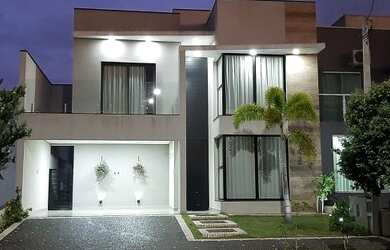 Imagem: A casa em condomínio possui 4 Dormitórios, 4 Banheiros, 4