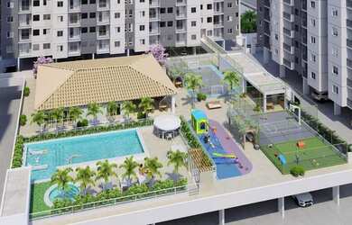 Imagem: O apartamento possui 2 Dormitórios, 1 Banheiro, 1 Vaga na garagem