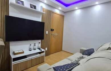 Imagem: O apartamento possui 2 Dormitórios, 1 Banheiro, 1 Vaga na garagem