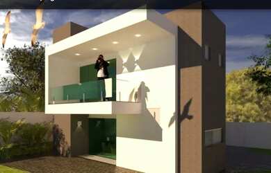 Imagem: A casa possui 3 Dormitórios, 3 Banheiros, 3 Vagas na garagem