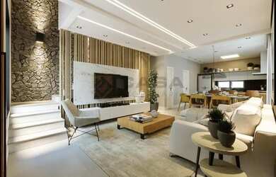 Imagem: A casa possui 3 Dormitórios, 4 Banheiros, 2 Vagas na garagem