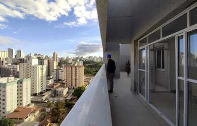 Imagem: O apartamento na cobertura possui 3 Dormitórios, 4 Banheiros