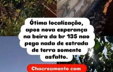 Imagem: A chácara possui 1.000m² de Área e está localizado em Nova