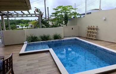 Imagem: A casa em condomínio possui 4 Dormitórios, 5 Banheiros, 4