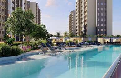 Imagem: O apartamento possui 2 Dormitórios, 2 Banheiros, 1 Vaga na