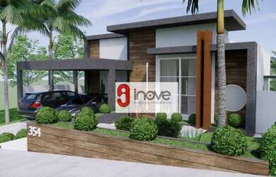 Imagem: A casa possui 3 Dormitórios, 5 Banheiros, 4 Vagas na garagem